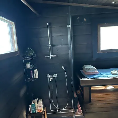 Villa Private Lakefront Log In Lapland With Sauna