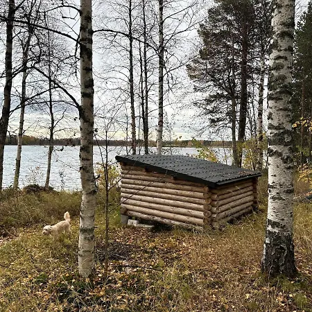 Private Lakefront Log In Lapland With Sauna Ranua