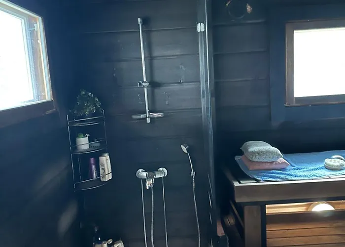 Villa Private Lakefront Log In Lapland With Sauna