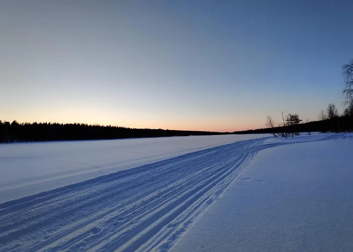 别墅 Private Lakefront Log In Lapland With Sauna